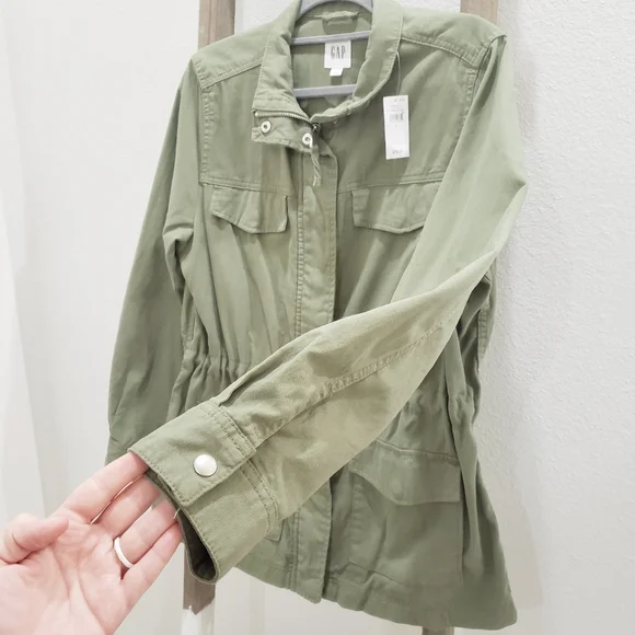 Gap Factory Green Utility Jacket Size Large NWT - Picture 5 of 8